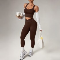 SC Running Sports Yoga Vest And Long Pants Suit YWHQ-WT26027