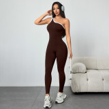SC Running Sports Yoga Single Shoulder Strap Jumpsuits  YWHQ-W25135