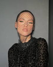 SC Mesh Sparkle Diamond Fishing Net Headscarf Hat GZYY-W25036