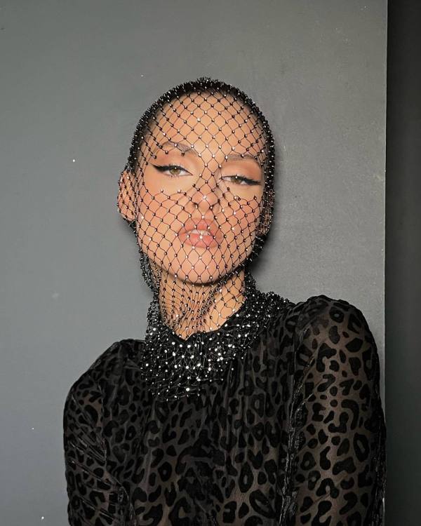 SC Mesh Sparkle Diamond Fishing Net Headscarf Hat GZYY-W25036