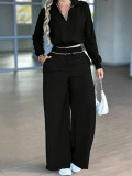 SC Casual Long Sleeve Two Piece Pants Set MIL-321