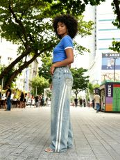 SC Plus Size Loose Patchwork Jeans GYLN-1617