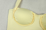 SC Sexy Solid Color Backless Mini Dress GJYO-JD305589