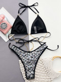 SC Sexy Chain-Detail Sequin Bikini 2 Piece Set CSYZ-D128Q