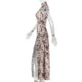 SC Color Block Sleeveless Split Maxi Dress GJYO-JD305295