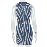 SC Sleeveless Print Mini Dress GJYO-JD305568