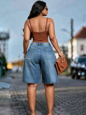 SC Fashion Washed Loose Denim Short SH-391569