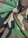 SC Camouflage Print Wide Leg Fifth Pants SH-391602