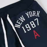 SC Letter Print Sport Micro Flare Pants GPKJ-MR41529