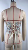 SC Vintage Print Sleeveless Top GPBY-VE8499