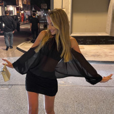 SC Off Shoulder Solid Color Mini Dress GSBW-Q26DS063