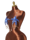 SC Starfish Sequin Rhinestone Chain Tank Top GZYY-B27442