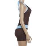 SC Tie Up Halterneck Romper GZJQ-K6Q11542A