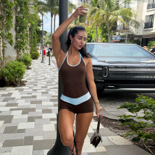 SC Tie Up Halterneck Romper GZJQ-K6Q11542A