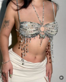 SC Beaded Bra Butterfly Pendant Body Chain GZYY-B25774