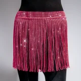 SC Rhinestone Fishnet Patchwork Skirt GZYY-1166