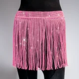 SC Rhinestone Fishnet Patchwork Skirt GZYY-1166