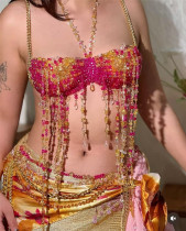 SC Colorful Beaded Tassel Body Chain GZYY-B25338