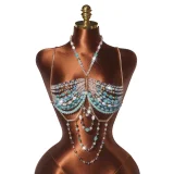 SC Colorful Beaded Body Chain Tank Top GZYY-B27374