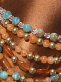 SC Colorful Beaded Body Chain Tank Top GZYY-B27374