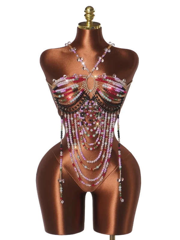 SC Sexy Halterneck Colorful Body Chain GZYY-B25849
