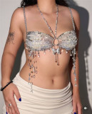 SC Beaded Bra Butterfly Pendant Body Chain GZYY-B25774