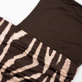 SC Leopard Print Patchwork Tube Top Dress GSZM-C26DS269