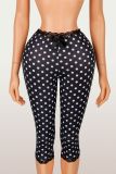 SC Bow-Printed Polka-Dot Seventh Pants YWXS-K26L2421