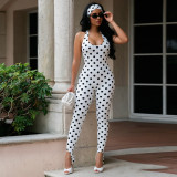 SC Solid Color Sleeveless Halterneck Jumpsuit GSZM-D26JP270
