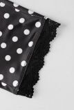 SC Bow-Printed Polka-Dot Seventh Pants YWXS-K26L2421