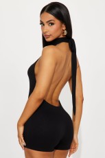 SC Sleeveless Backless Romper SHD-9996