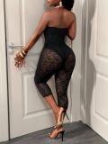 SC Lace See Through Backless Seventh Jumpsuit GHYX-TXY5424
