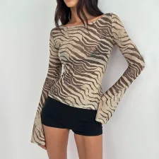 SC Long Sleeve See Through Tops GXIY-J25TP252