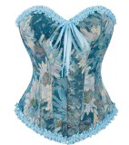 SC Bow-Tied Print Pleated Shaping Garment Tops GPBY-VE8367