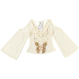 SC Sexy Backless Off Shoulder Top GZJQ-K6L11158A