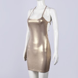 SC Sexy Sling Mini Dress GFRT-33010DBY