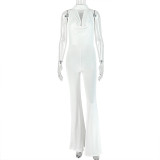 SC Solid Color Backless Sleeveless Jumpsuit GJYO-JP006377