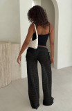 SC High-Waisted Drawstring Loose Lace Pants(With Panties) MZ-26010