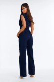 SC Fashon Loose Denim Sleeveless Jumpsuit LX-3591