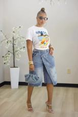 SC Fashion Denim Loose Shorts OD-8787