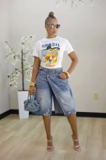 SC Fashion Denim Loose Shorts OD-8787