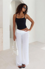 SC High-Waisted Drawstring Loose Lace Pants(With Panties) MZ-26010