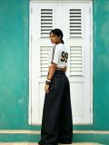 SC Plus Size Flag-Print Wide-Leg Jeans GYLN-9092