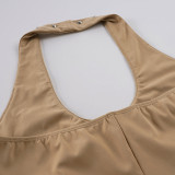 SC Riveted Halterneck Yoga Sport Romper GPKJ-MR50139