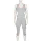 SC Sleeveless Sport Halterneck Three Piece Set GPKJ-MR49880