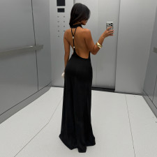SC Hollow Out Backless Beaded Maxi Dress GPKJ-MR48560