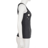SC Solid Color Sleeveless Tank Top GPKJ-MR47000