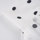 SC Polka Dot Print Irregular Long Skirts GPKJ-MR43545