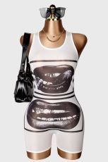 SC Print Sleeveless Romper GXIY-K26L2548