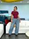 SC Plus Size Washed Straight Jeans GYLN-1611
